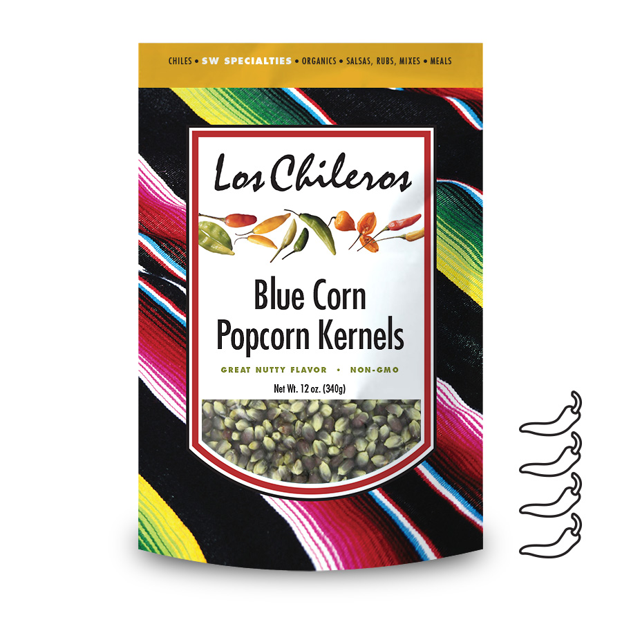 Los Chileros Blue Corn Popcorn Kernels