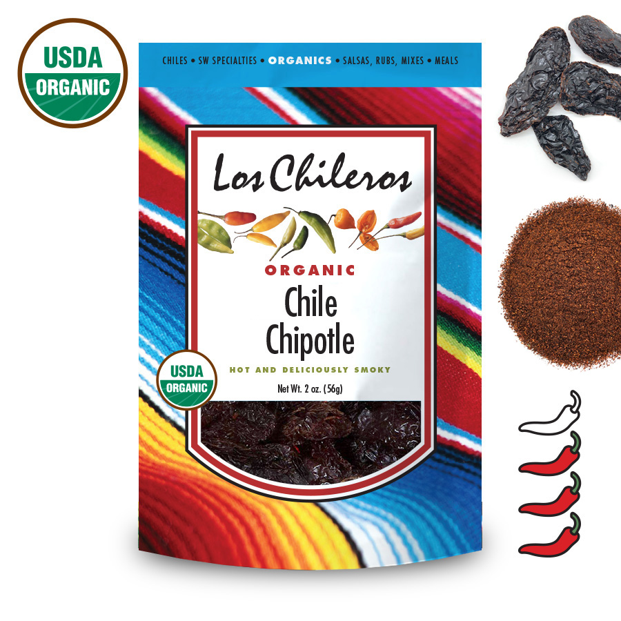 Los Chileros Organic Chile Chipotle Whole