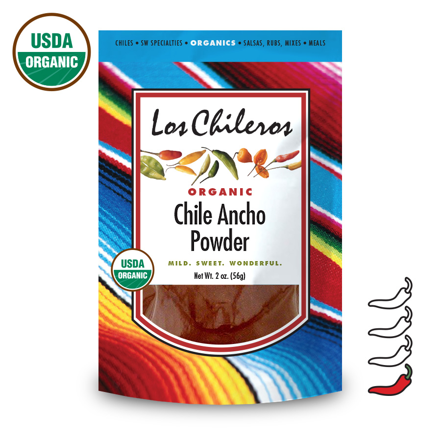Los Chileros Organic Chile Ancho Powder Whole Pod